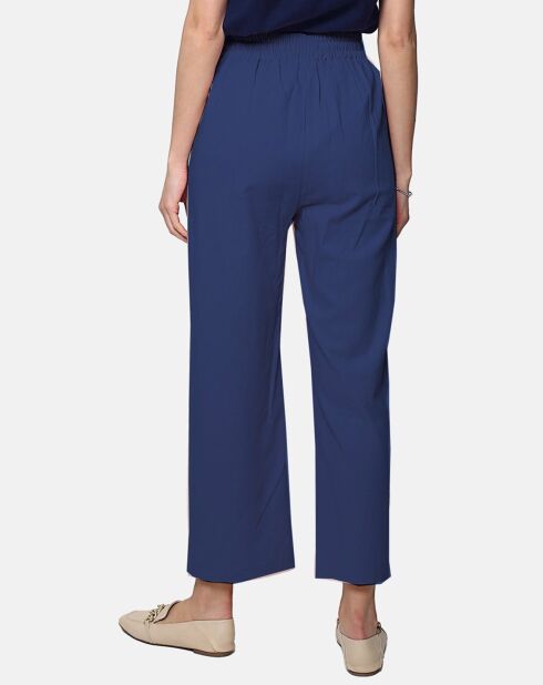 Pantalon 100% Lin Anna marine
