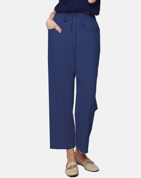 Pantalon 100% Lin Anna marine