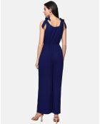 Salopette 100% Lin Chloe marine