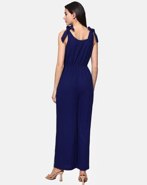 Salopette 100% Lin Chloe marine
