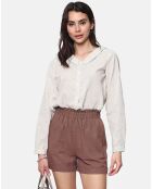 Chemise 100% Lin Ines beige