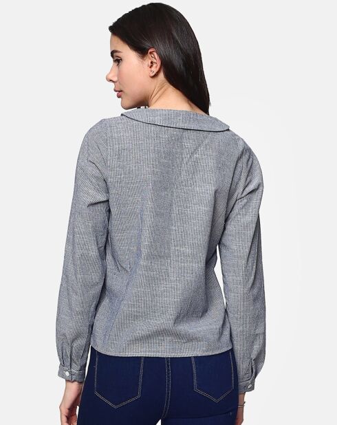 Chemise 100% Lin Ines marine