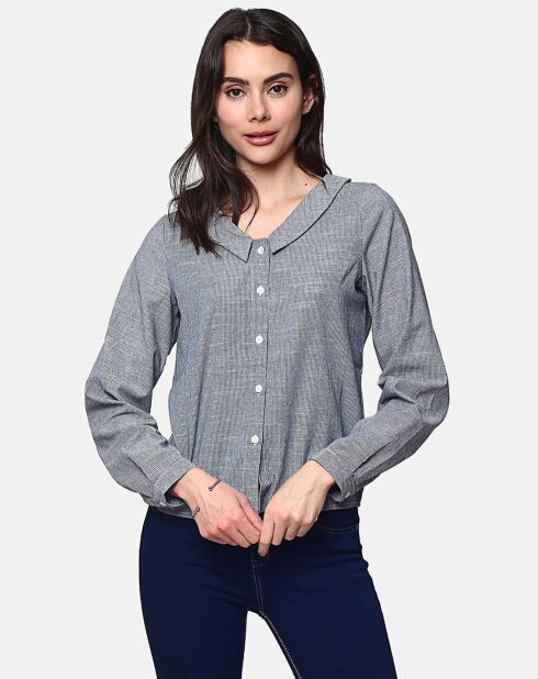 Chemise 100% Lin Ines marine