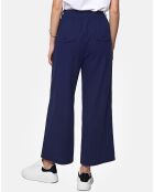 Pantalon 100% Lin Julia marine