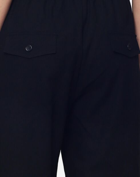 Pantalon 100% Lin Julia noir