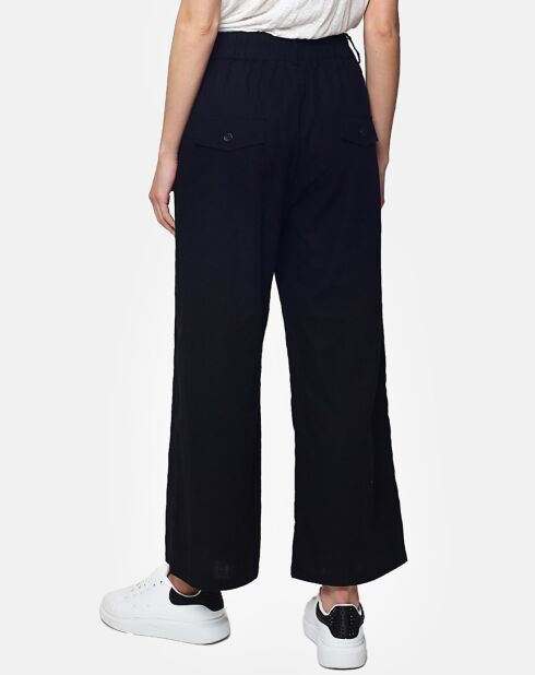 Pantalon 100% Lin Julia noir