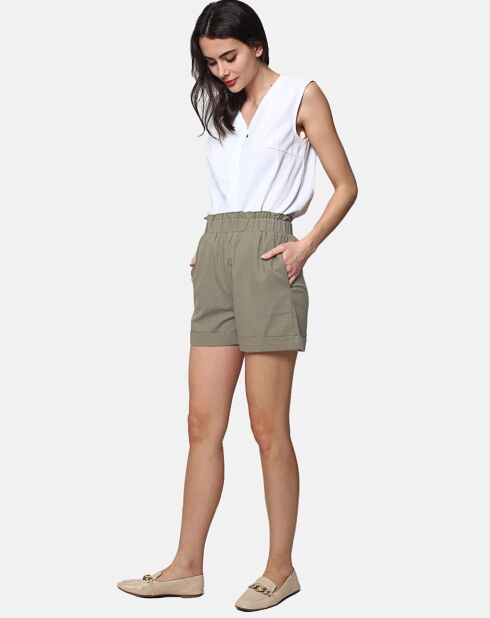 Short 100% Lin Inaya kaki claire