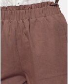 Short 100% Lin Inaya marron