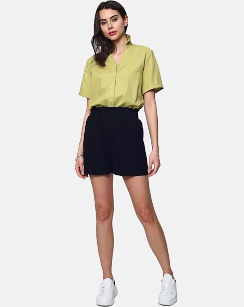 Short 100% Lin Inaya noir