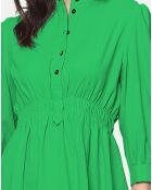 Robe 100% Lin Emma émeraude