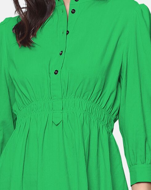 Robe 100% Lin Emma émeraude
