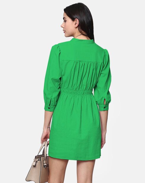Robe 100% Lin Emma émeraude