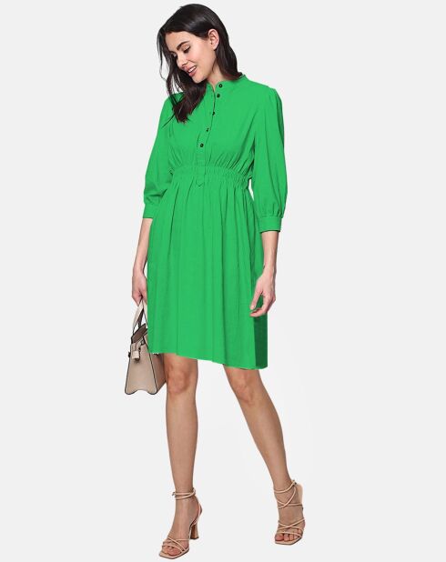 Robe 100% Lin Emma émeraude