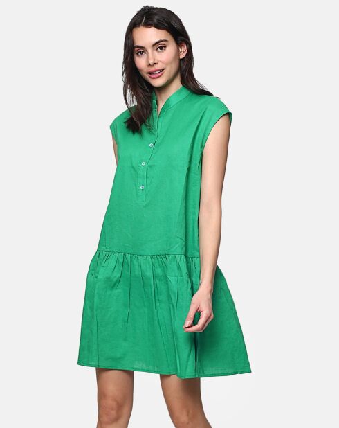 Robe 100% Lin Alice émeraude