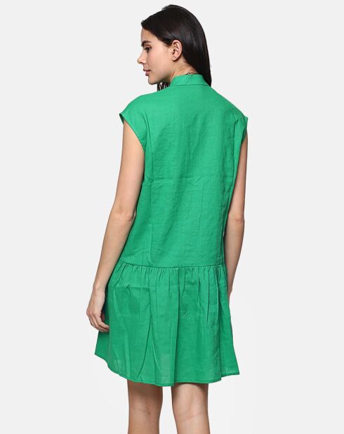 Robe 100% Lin Alice émeraude
