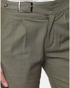 Pantalon 100% Lin Charlie kaki claire