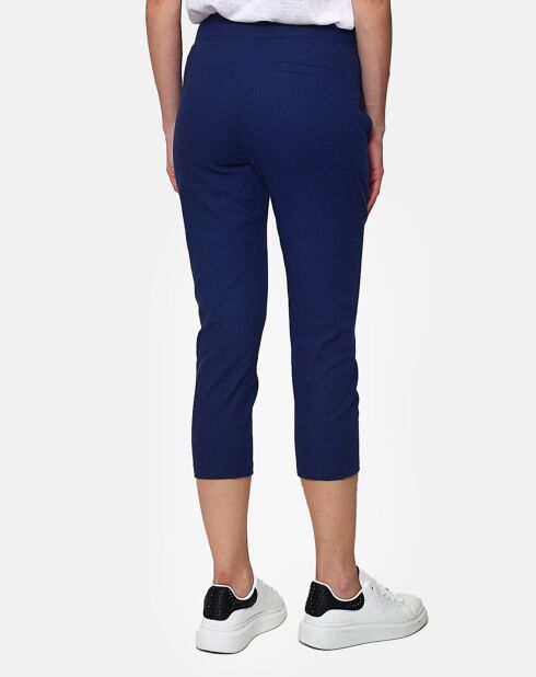 Pantalon 100% Lin Charlie marine