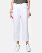 Pantalon 100% Lin Eva blanc