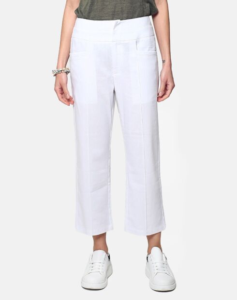 Pantalon 100% Lin Eva blanc