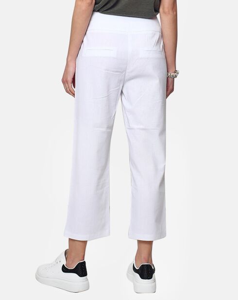 Pantalon 100% Lin Eva blanc