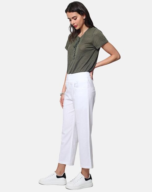 Pantalon 100% Lin Eva blanc