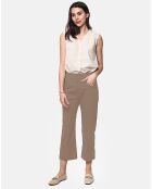Pantalon 100% Lin Eva désert