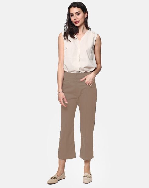 Pantalon 100% Lin Eva désert