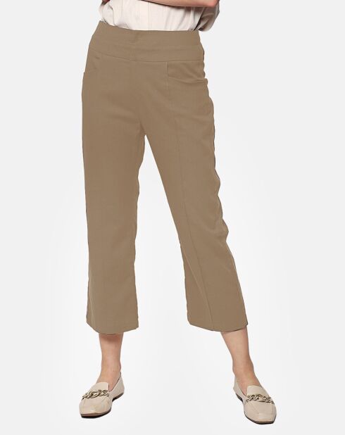 Pantalon 100% Lin Eva désert