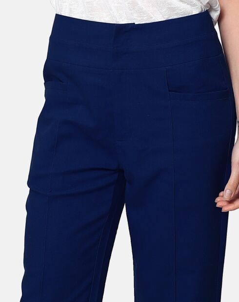 Pantalon 100% Lin Eva marine