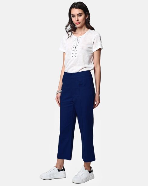 Pantalon 100% Lin Eva marine