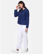 Chemise 100% Lin Lena marine