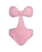 Maillot de bain 1 Pièce trikini bandeau Redoutable rose