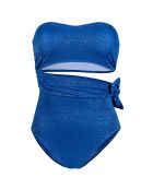 Maillot de bain 1 Pièce Cache-cache bleu sparkly