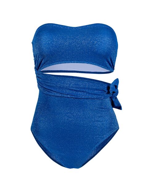 Maillot de bain 1 Pièce Cache-cache bleu sparkly