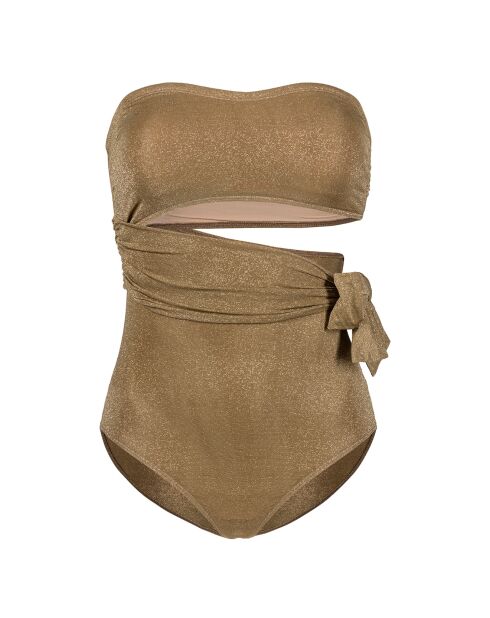 Maillot de bain 1 Pièce Cache-cache vert kaki