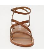Sandales en Cuir Ariana marron