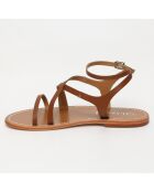 Sandales en Cuir Ariana marron
