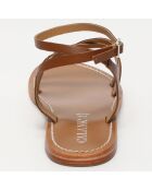 Sandales en Cuir Ariana marron