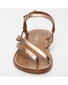 Sandales en Cuir Cora rose gold