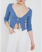 Top noori tie bleu