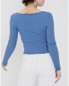 Top noori tie bleu