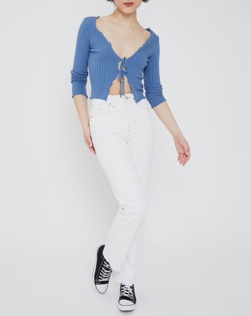 Top noori tie bleu