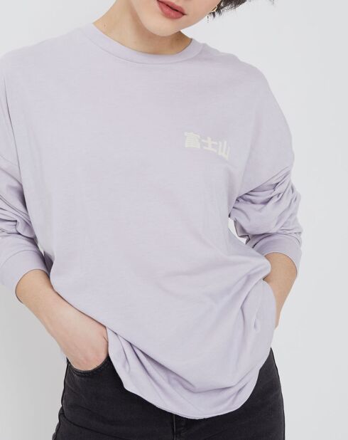 T-Shirt mont fuji lilas