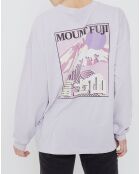 T-Shirt mont fuji lilas
