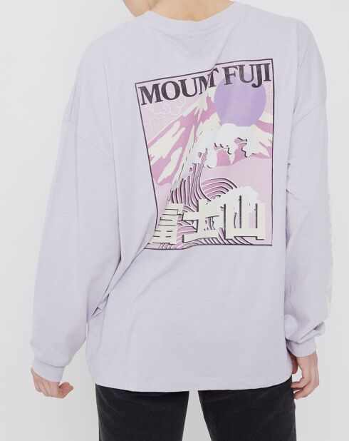T-Shirt mont fuji lilas