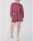 Sweat bubble hem framboise