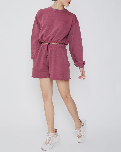 Pantalones cortos para correr color frambuesa