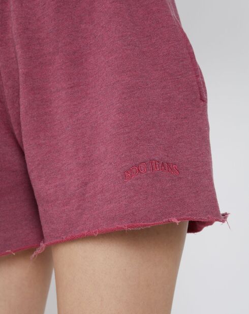 Short jogger framboise