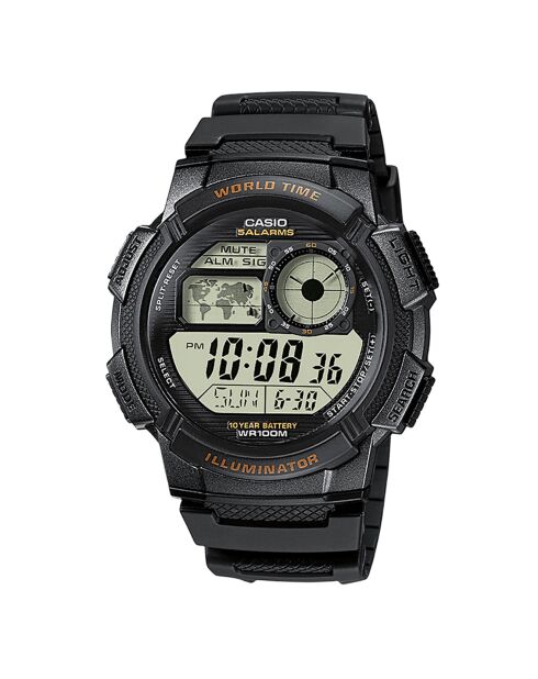 Montre Homme Casio Collection en Résine noire