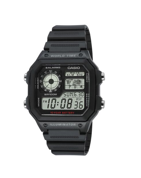 Montre Homme Casio Collection en Résine noire